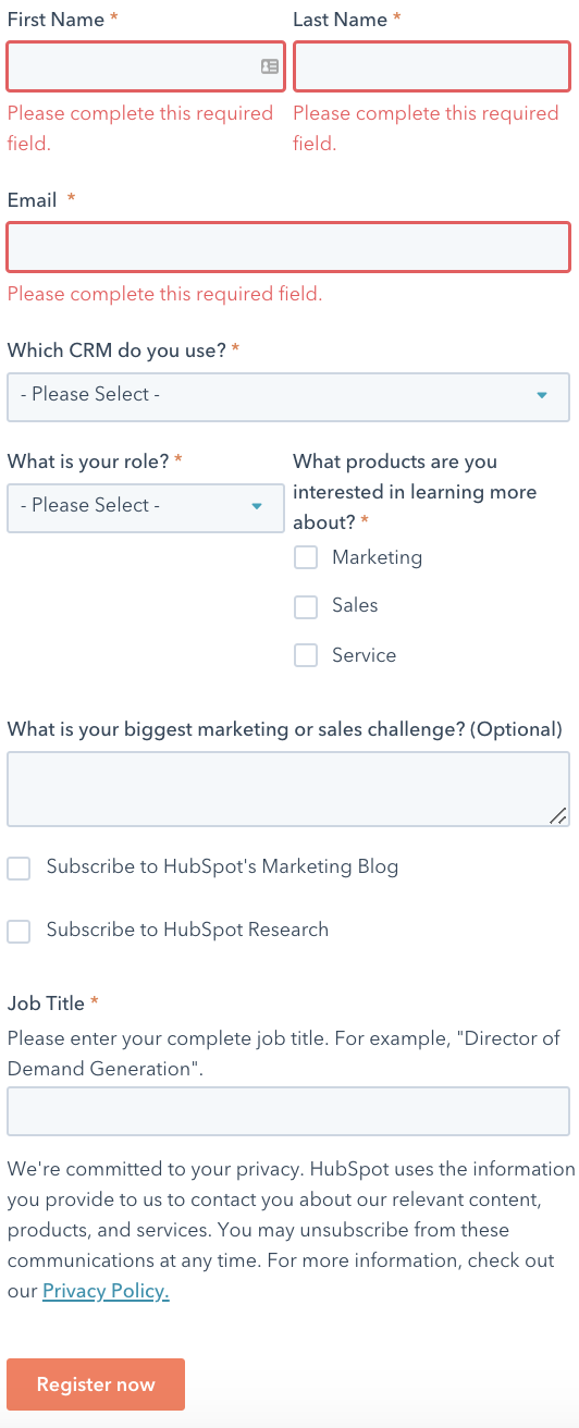 Lead Generation Forms 21 Examples to Help You Convert More Leads